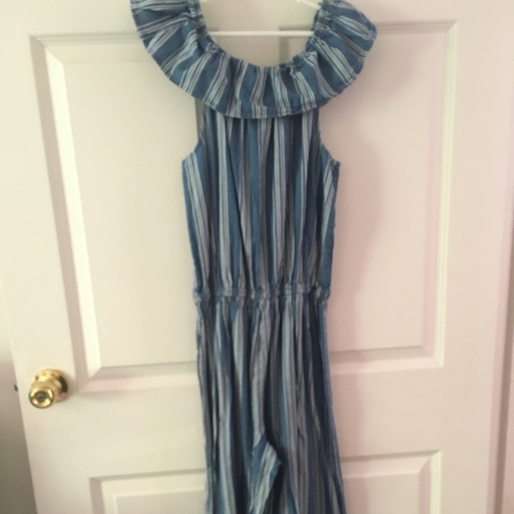 Girls pinstripe romper